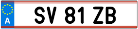 Trailer License Plate